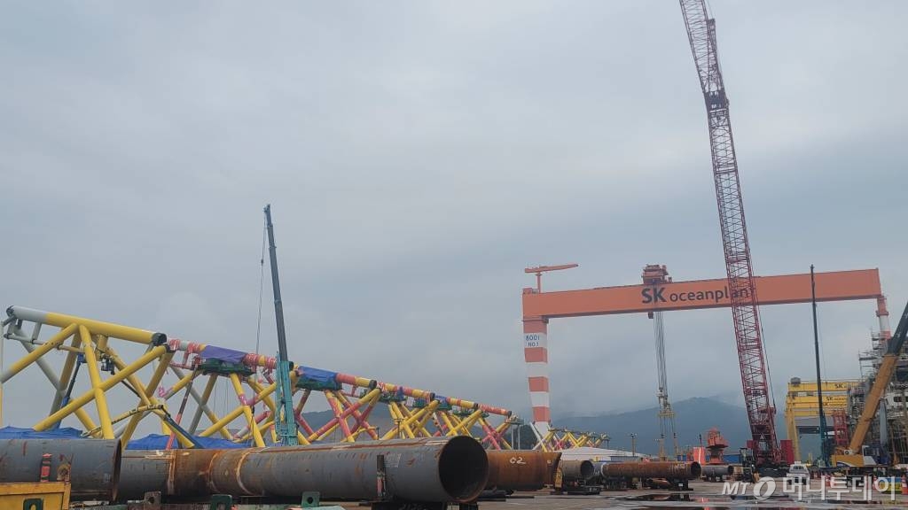 경남 고성 SK오션플랜트 제1야드 일부 /사진=권다희