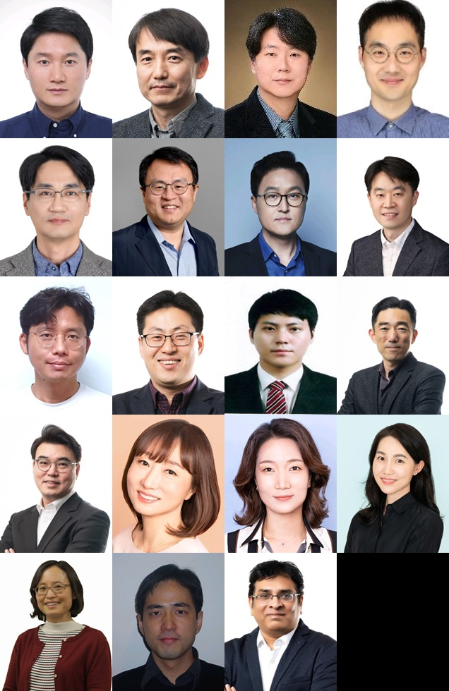 △손태용 DX부문 VD사업부 Micro LED팀장 부사장 △김성은 DX부문 MX사업부 스마트폰개발2팀장 부사장 △임성택 DX부문 DA사업부 Air Solution개발그룹장 부사장 △강동구 DS부문 메모리사업부 Flash설계2팀장 부사장 △김일룡 DS부문 S.LSI사업부 제품기술팀장 부사장 △이주형 DX부문 CTO Samsung Research AI Methods팀장 부사장 △양병덕 DX부문 MX사업부 Display그룹장 부사장 △현상진 DS부문 CTO 반도체연구소 차세대공정개발실장 부사장 △김병승 DS부문 S.LSI사업부 CP S/W개발팀 상무 △박태상 DX부문 생산기술연구소 스마트팩토리팀장 부사장 △손왕익DX부문 MX사업부 스마트폰개발1그룹 상무 △박세근DS부문 메모리사업부 DRAM PA1팀 부사장 △황희돈 DS부문 CTO 반도체연구소 Flash공정개발팀 부사장 △정혜순 DX부문 MX사업부 Framework개발팀장 부사장 △송문경 DX부문 글로벌마케팅실 D2C센터 Operation그룹장 상무 △이영아 DX부문 VD사업부 차세대UX그룹장 상무 △전신애 SAIT Synthesis TU Lead 부사장 △Charlie Zhang(찰리장) DX부문 CTO Samsung Research 6G연구팀장 상무 △ Balajee Sowrirajan(발라지 소우리라잔) DS부문 SSIR 연구소장 부사장 (왼쪽부터)/사진제공=삼성전자