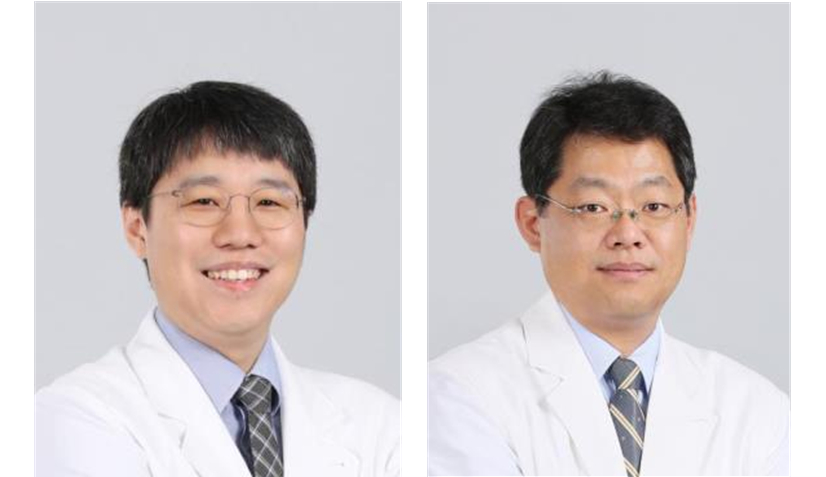 서울시 보라매병원 비뇨의학과  유상준(사진 왼쪽), 소화기내과  정지봉 교수.