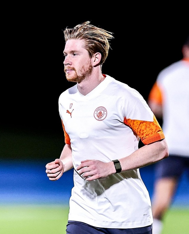 팀 훈련에 복귀한 케빈 데 브라이너. /사진=433캡처