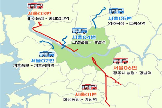 서울동행버스 노선도./사진제공=서울시