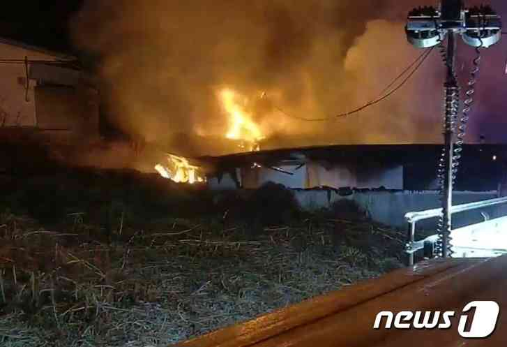 3일 오전 5시 50분쯤 전북 남원시 산동면의 한 단독주택에서 불이 났다. /사진=뉴스1(전북소방본부 제공)