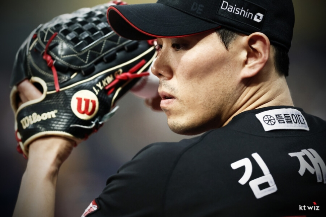 KT의 뒷문을 책임졌던 김재윤. /사진=KT 위즈