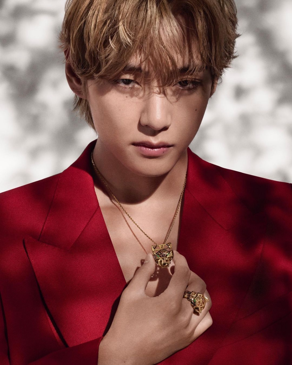 그룹 방탄소년단(BTS) 뷔가 지난해 7월 공개한 럭셔리 주얼리 브랜드 '까르띠에' 화보./사진=뷔 인스타그램