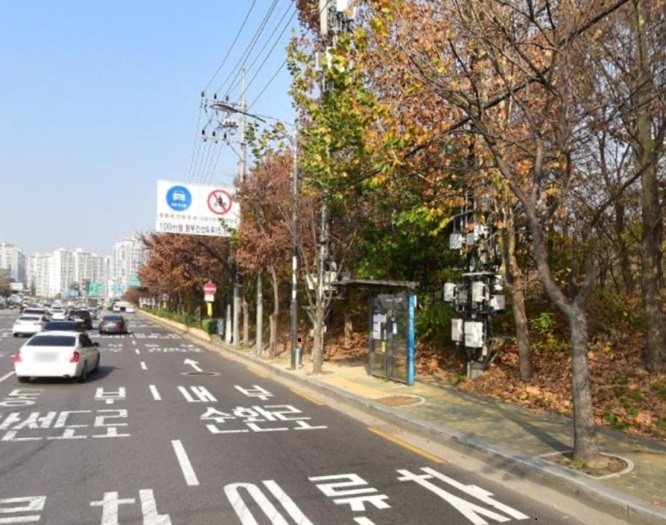 민성훈 경사가 처음 신고를 받고 출동한 서울 성동구의 한 버스 정류장. /사진=독자제공