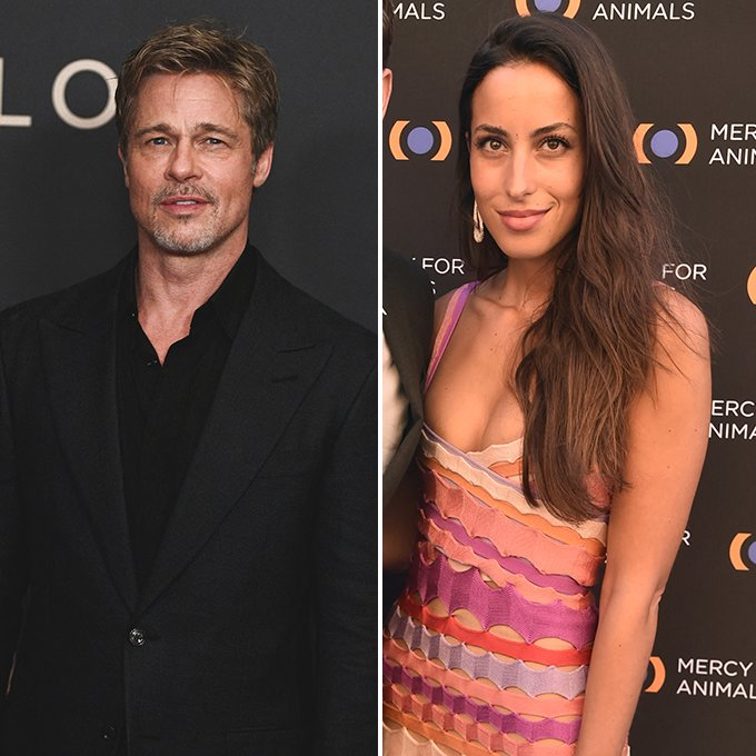 배우 브래드 피트, '아니타 고' 부사장 이네스 드 라몬 /AFPBBNews=뉴스1