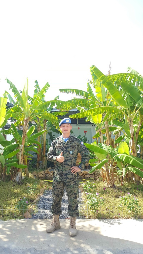 사진은 서울 동작경찰서 사당지구대 소속 김상윤 순경시보(31)가 ROTC 장교로 군 복무 시절 남수단에 파견됐을 때 모습./사진=김상윤 순경 제공