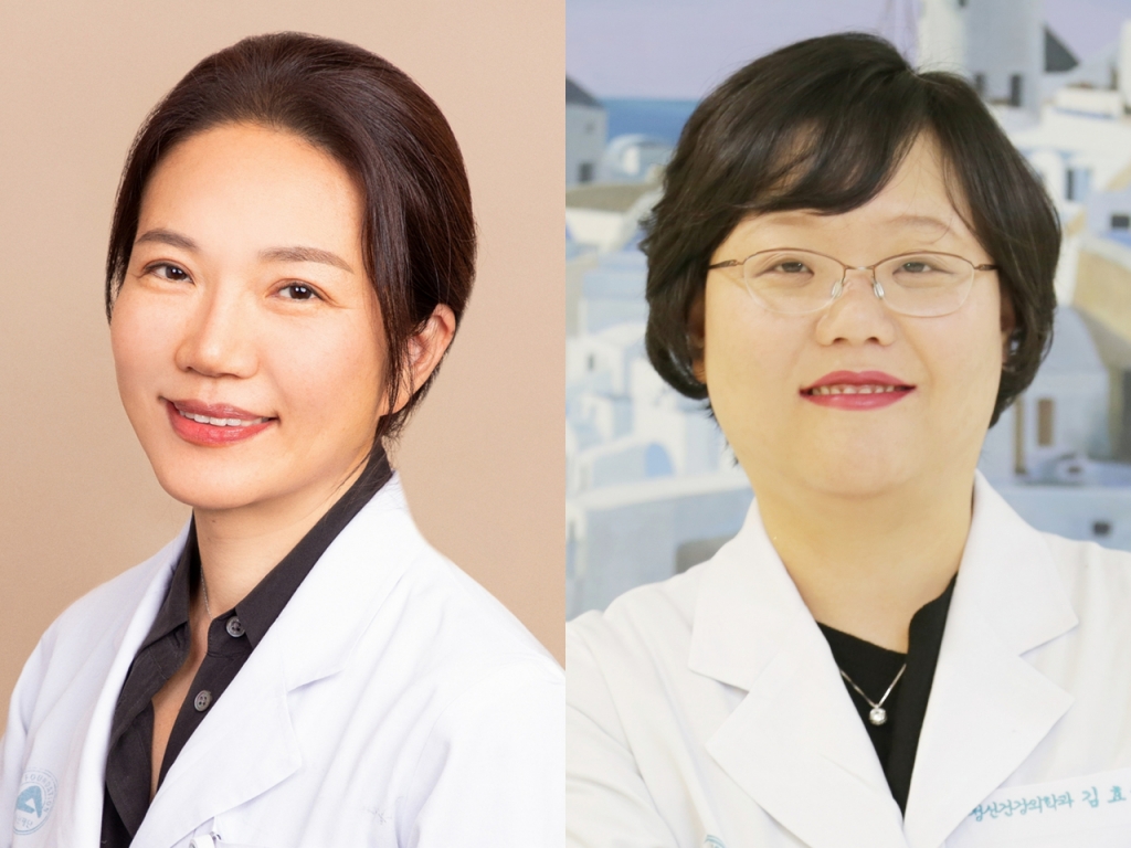 서울아산병원 유방외과 김희정(왼쪽) 교수와 소아정신건강의학과 김효원(오른쪽) 교수. /사진=서울아산병원