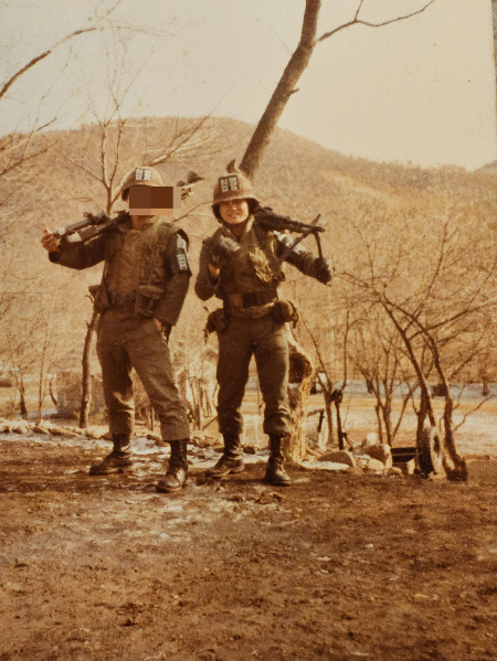 군대에 있을 당시 김형배씨 모습./사진-김형배씨 제공