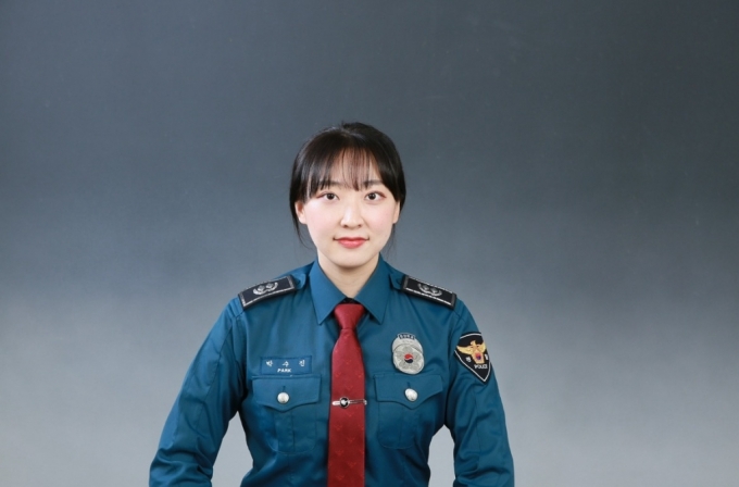 교육생 시절 박수진 순경의 모습/사진=본인제공