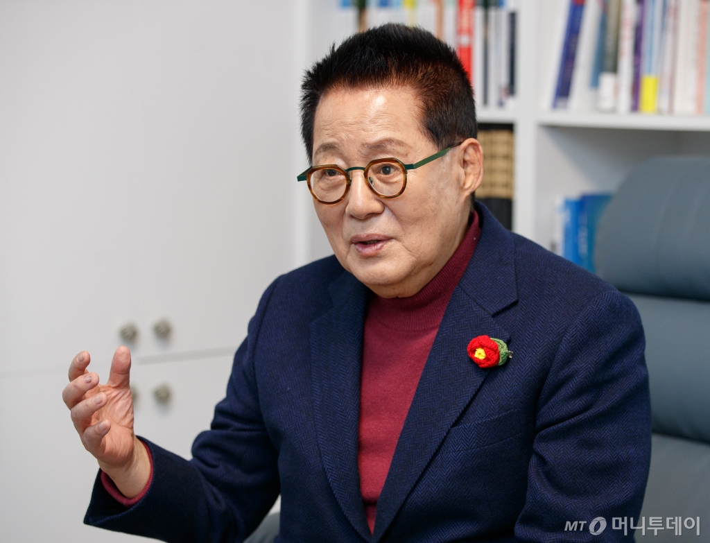 박지원 전 국정원장 인터뷰 /사진=이기범