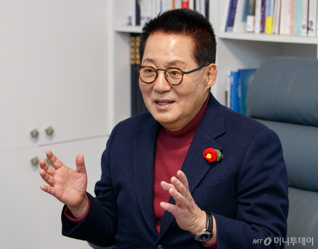 박지원 전 국정원장 인터뷰 /사진=이기범