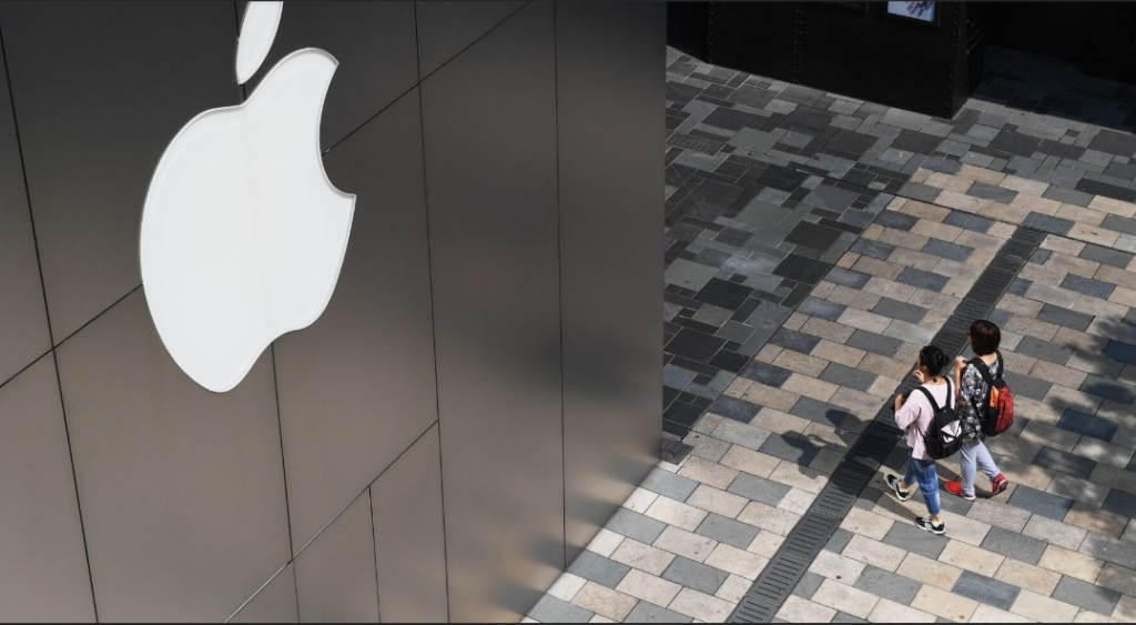 중국 베이징 애플 매장 전경/AFPBBNews=뉴스1