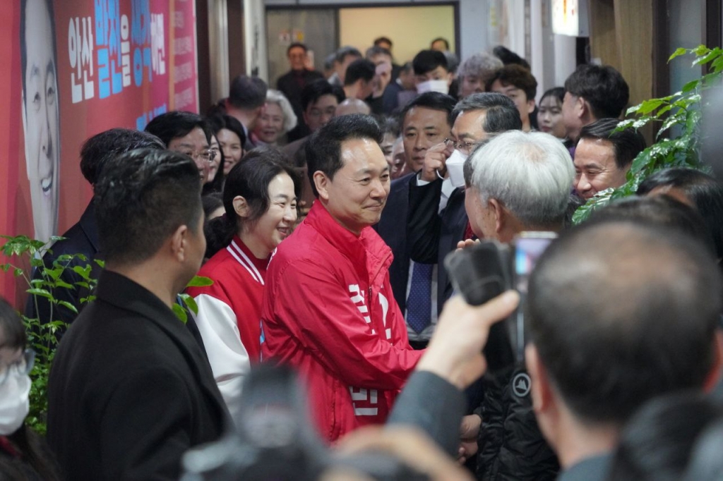 장성민 국민의힘 경기 안산갑 예비후보 선거사무소 개소식. /사진=장 후보 캠프