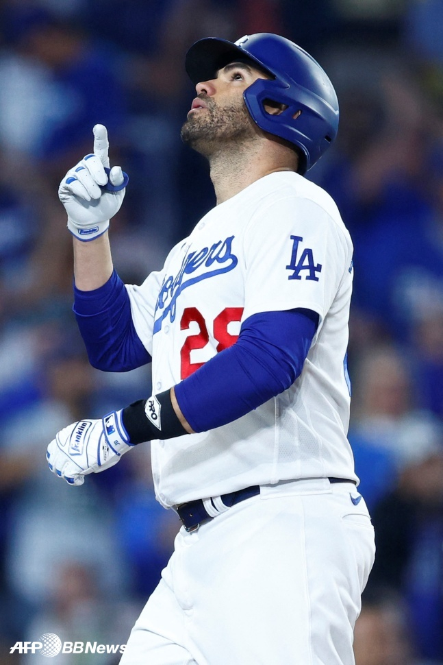 LA 다저스 시절 J.D.마르티네스. /AFPBBNews=뉴스1