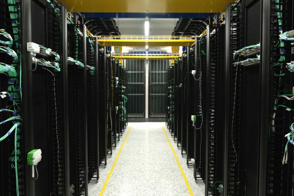 국가AI데이터센터의 전산실./사진제공=NHN클라우드