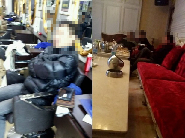 보이스피싱 총책이 미용실, 주점 등에서 찍힌 사진. /사진제공=김성자씨