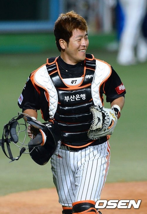 롯데 자이언츠 시절 강민호.