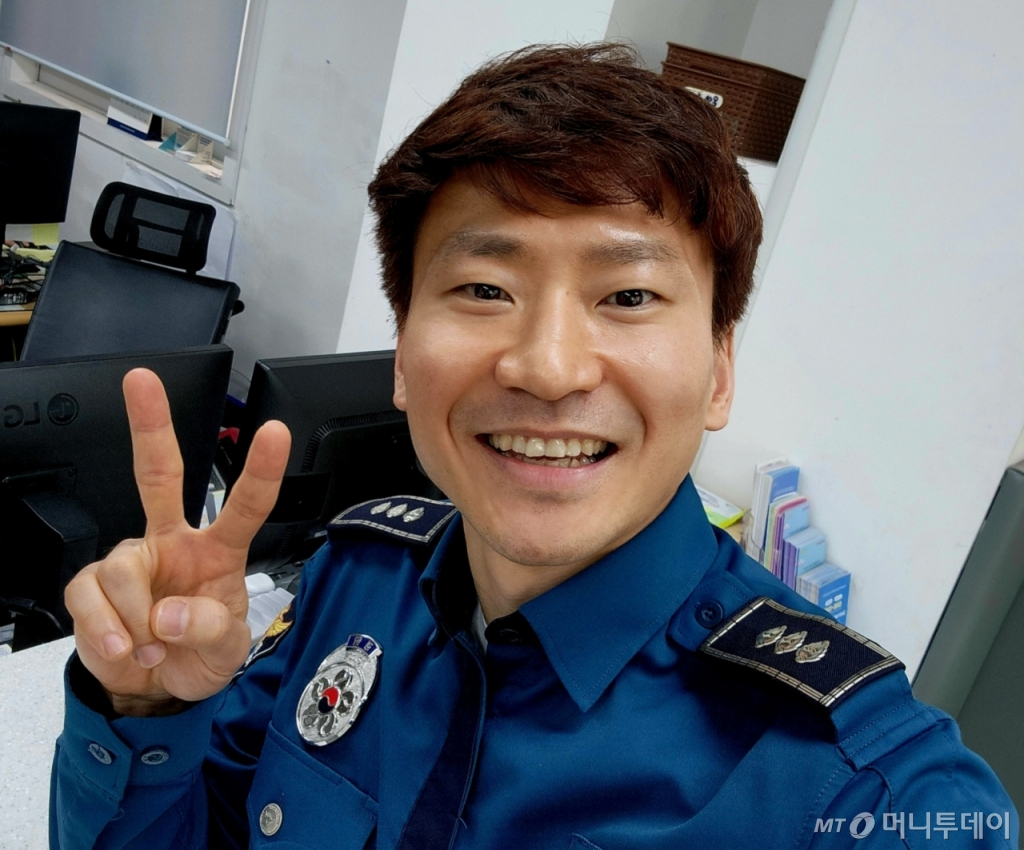 190㎝ 거구의 취객을 단숨에 제압한 울산 울주경찰서 온양파출소 김현석 경장./사진=본인 제공