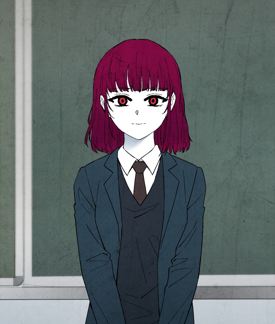 도태교실 주인공 소녀/사진=황준호 작가 네이버웹툰 작가홈