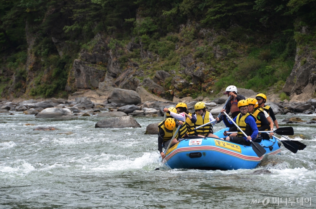평창 어름치마을은 동강 래프팅 명소로도 인기가 높다 /사진=이지혜