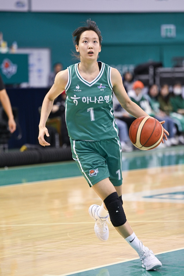 경기에 집중하는 신지현. /사진=WKBL 제공