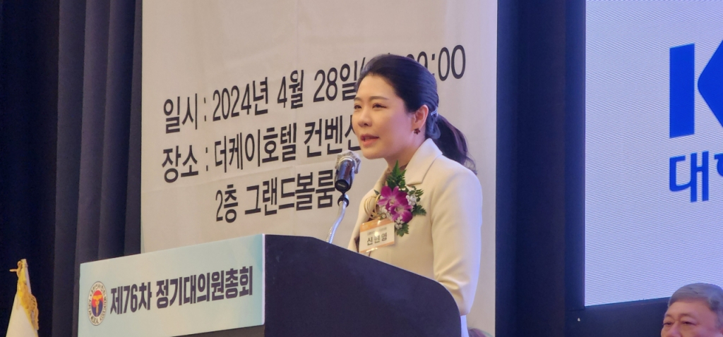 축사를 하는 신현영 더불어민주당 의원. /사진=정심교 기자