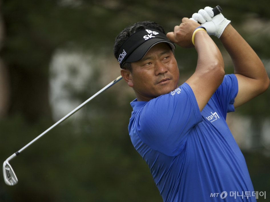 2014년 골프 대회에 나선 '탱크' 최경주의 모습. /로이터=뉴스1