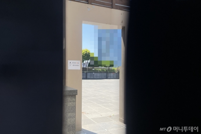 지난 6일 연인 살인사건이 발생한 서울 서초구 서초동의 한 건물 옥상. /사진=김지성 기자 