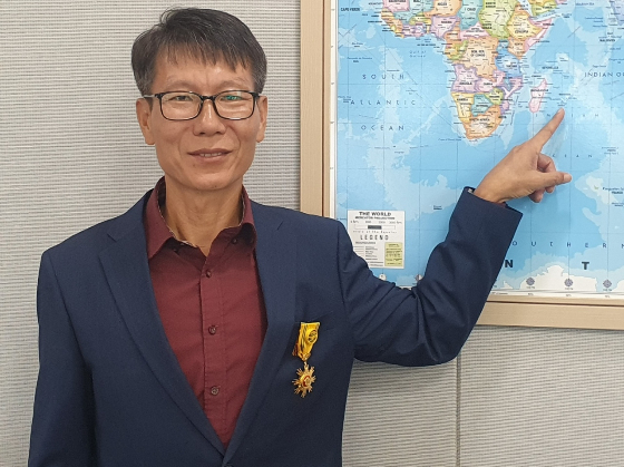 '길치들의 구원자'라 불리며 노면 색깔 유도선을 만든 윤석덕 한국도로공사 차장./사진=남형도 기자