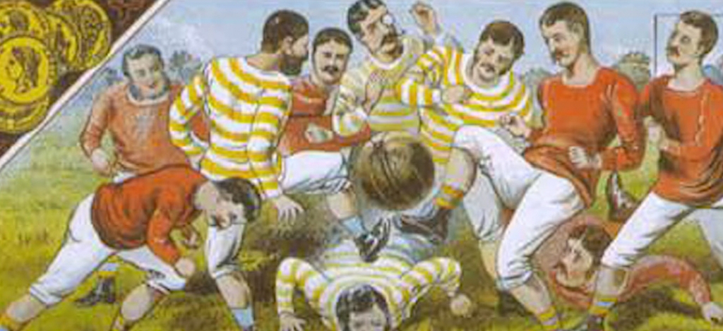 축구 규칙이 통일되지 않던 초창기 시기/사진=유튜브 캡쳐