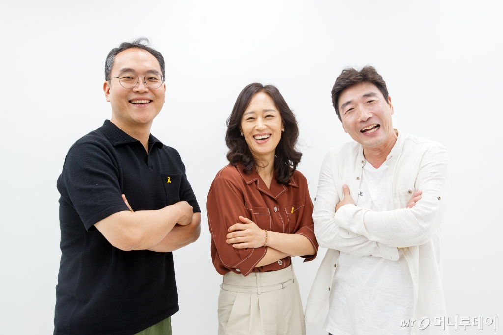 영화 <목화솜 피는 날> 신경수 감독, 배우 우미화, 배우 박원상(왼쪽부터) /사진=이기범 기자 leekb@