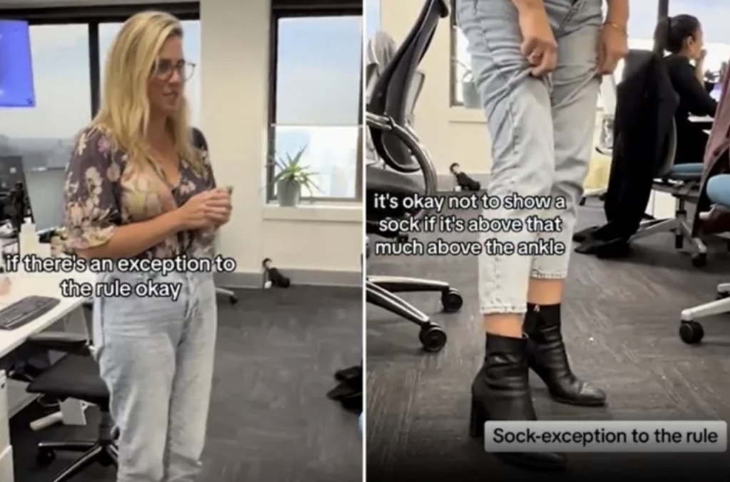 양말에 대한 조언을 구하는 토드/사진=뉴스위크 캡처