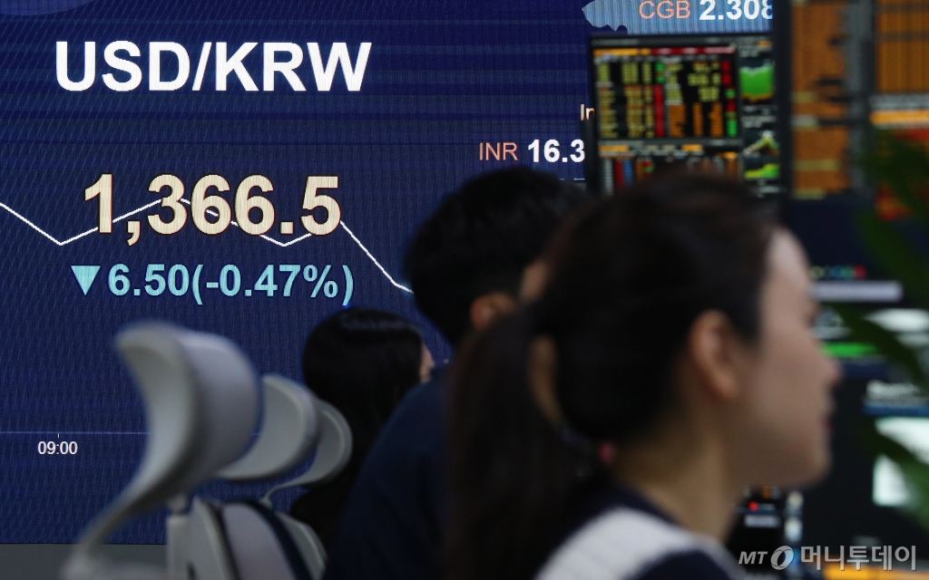 [서울=뉴시스] 김혜진 기자 = 코스피가 전 거래일(2689.50)보다 28.75포인트(1.07%) 오른 2718.25에 장을 시작한 7일 오전 서울 영등포구 KB국민은행 스마트딜링룸에서 딜러가 업무를 보고 있다.  코스닥지수는 전 거래일(850.75)보다 5.42포인트(0.64%) 상승한 856.17에 거래를 시작했다. 원·달러 환율은 전 거래일(1373.0원)보다 5.5원 내린 1367.5원에 출발했다. 2024.06.07. jini@newsis.com /사진=김혜진