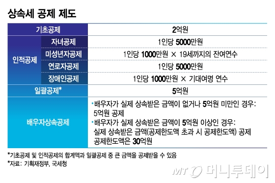 상속세 공제 제도/그래픽=김지영