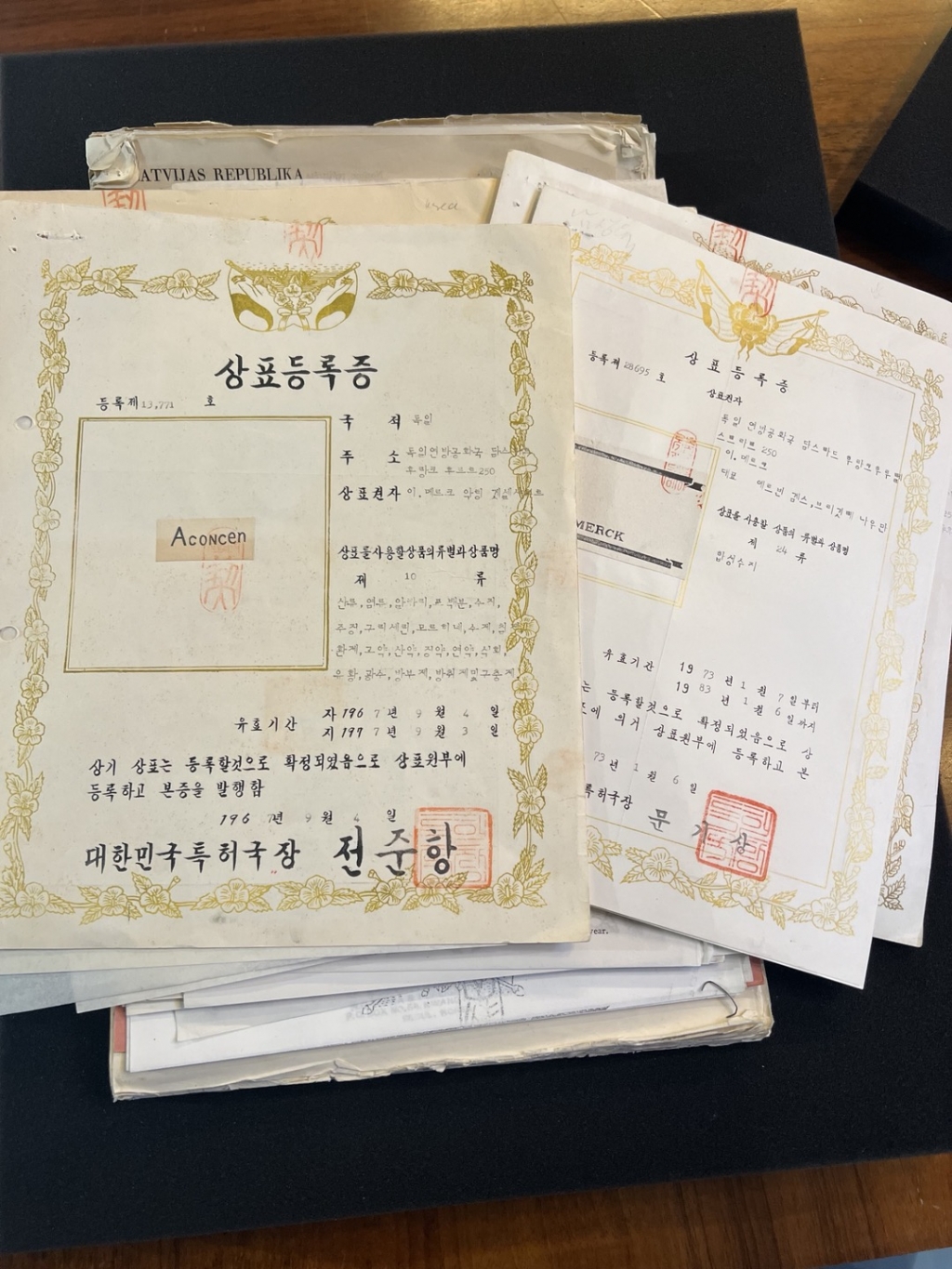 독일 본사 박물관에 있는 한국과의 인연이 담긴 증명서. 1668년 독일에서 시작한 기업이지만 한국과의 관계 또한 깊다. /사진=조규희 기자