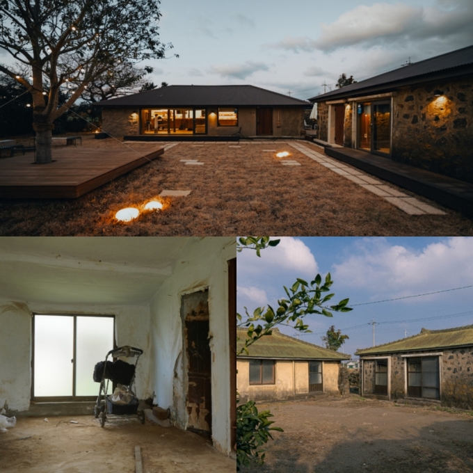 제주시 한경면에 위치한 고산도들집의 리모델링 전후 사진./사진제공=다자요