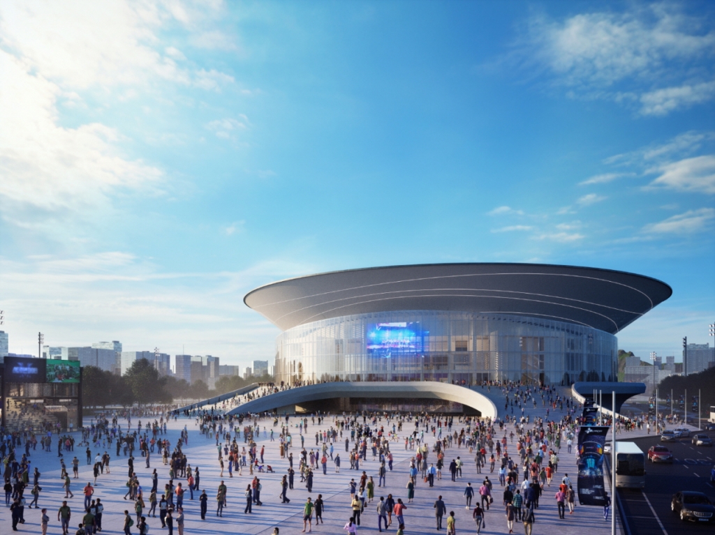 CJ 라이브시티 아레나 예상조감도./사진제공= CJ라이브시티