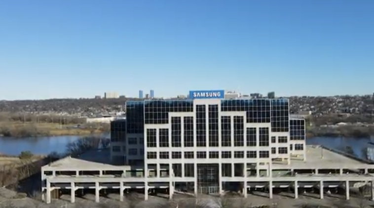 삼성전자 북미총괄법인이 기존에 입주해 있는 뉴저지주 리지필드 파크 임차 사옥 전경