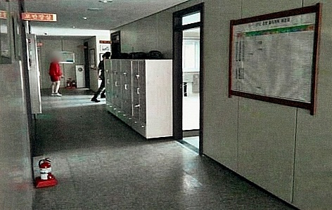 사건 당시 상황실 앞 총기보관함./사진=뉴시스