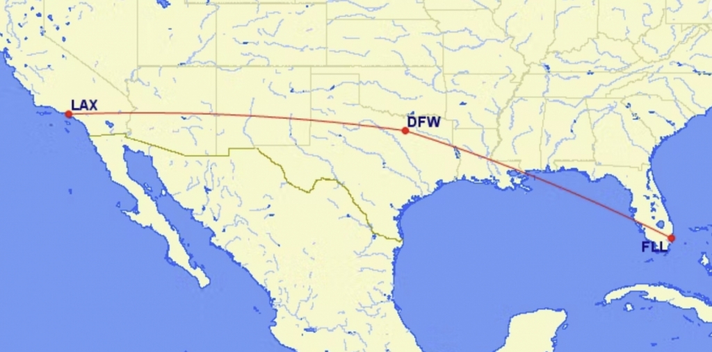 델타항공 191편은 플로리다에서 텍사스 댈러스 공항을 거쳐 최종 LA를 향하고 있었다. 