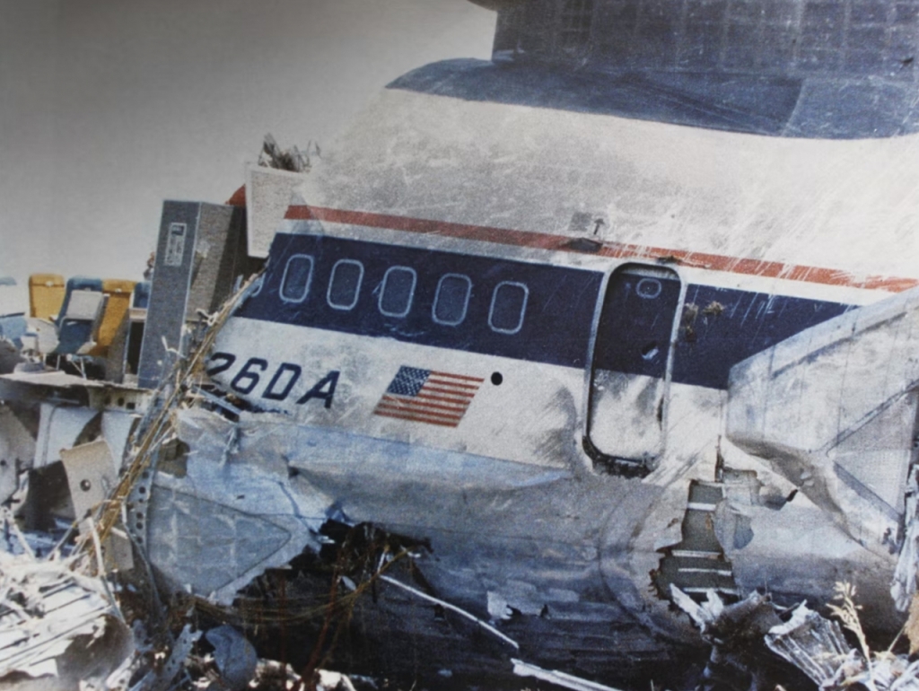 델타항공 191편 사고 당시 살아남은 사람들이 몰려 있던 꼬리 부분 사진/사진=미국 NTSB