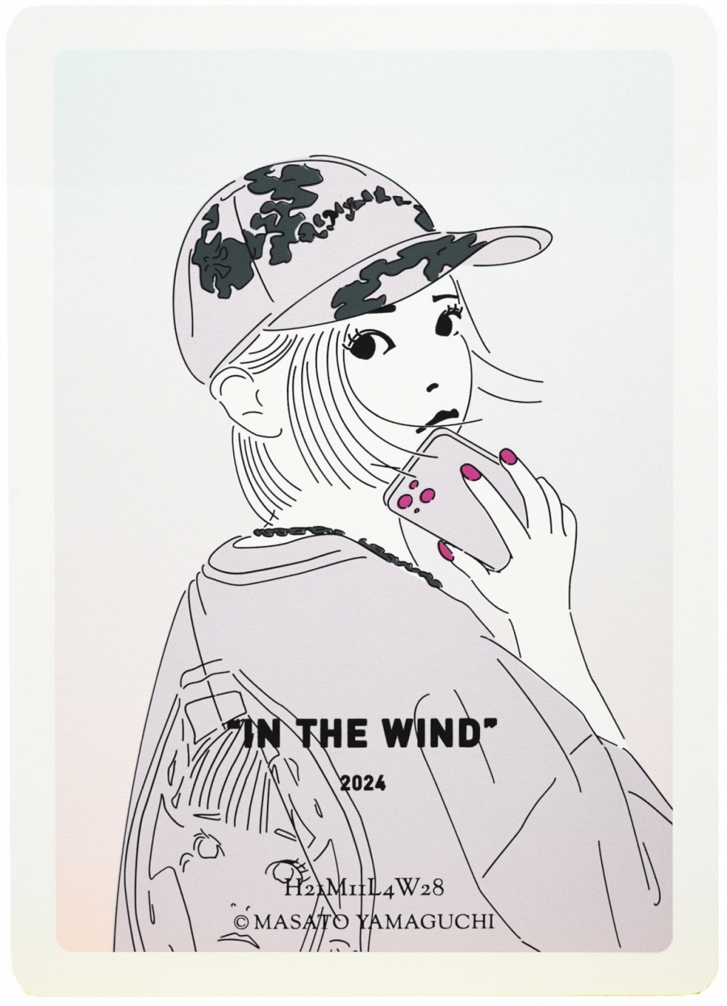 Masato Yamaguchi, IN THE WIND TC ED11, 2024, 94 x 67 cm, Acrylic on canvas