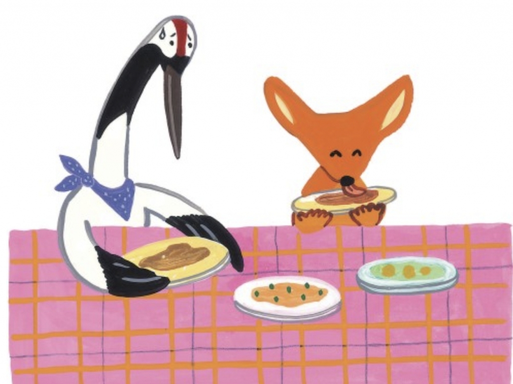 여우와 두루미 전래동화 삽화/사진= 네이버 어린이백과