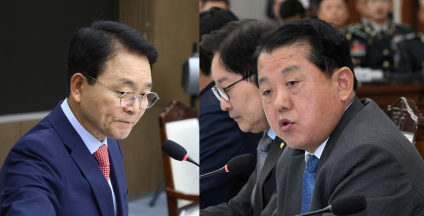 국회 국방위원장인 성일종 국민의힘 의원(왼쪽)과 김병주 더불어민주당 의원. / 사진=뉴스1