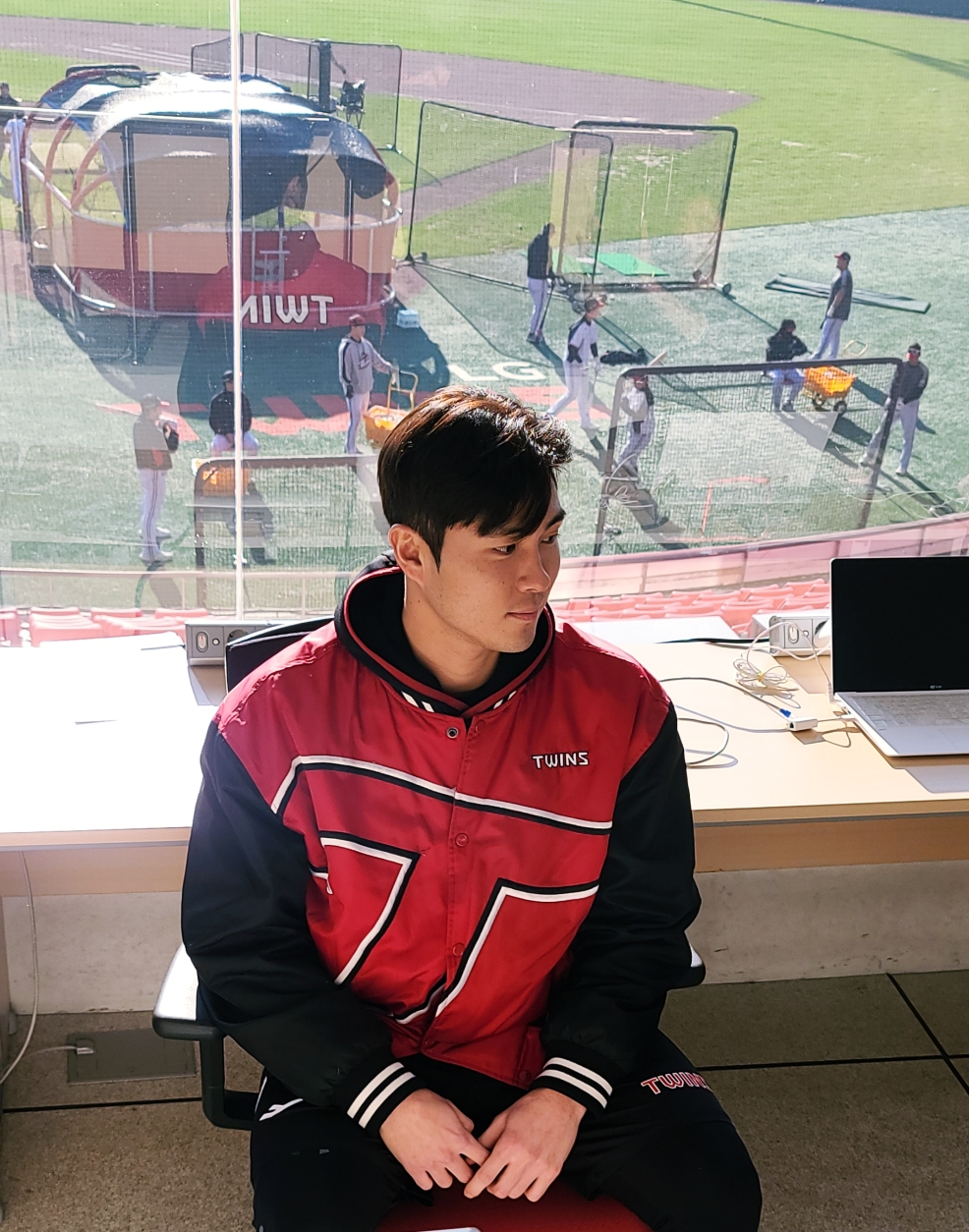 22일 경기도 이천 LG 챔피언스파크에서 만난 LG 백승현. /사진=김우종 기자