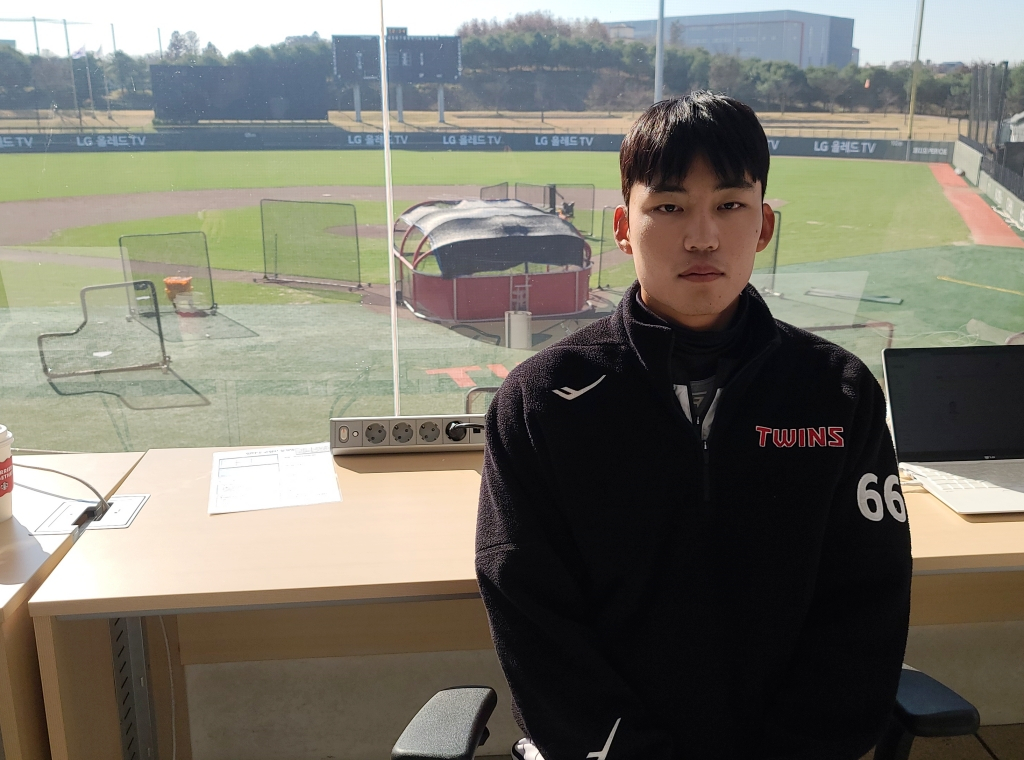 22일 경기도 이천 LG 챔피언스파크에서 만난 LG 김현종. /사진=김우종 기자
