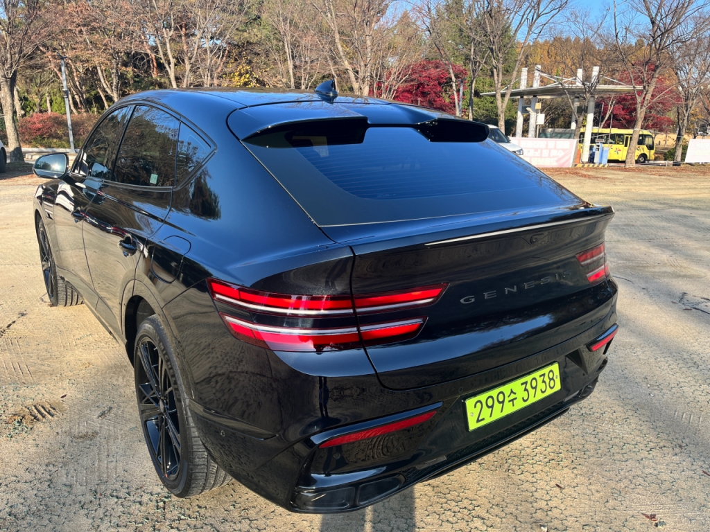 GV80 블랙 쿠페의 외관 뒷모습/사진= 임찬영 기자