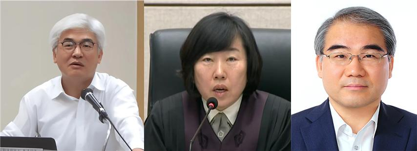 국회에서 헌법재판소 후임자 후보로 추천한 마은혁(61·사법연수원 29기) 서울서부지법 부장판사·정계선(55·27기) 서울서부지방법원장, 국민의힘은 조한창(59·18기) 변호사./사진=이혜수 기자
