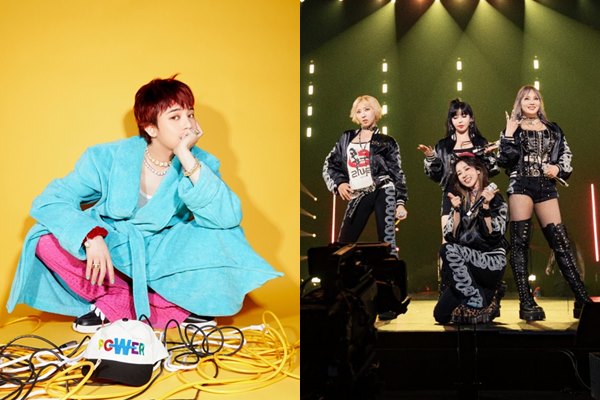 지드래곤(왼쪽), 2NE1 / 사진=갤럭시코퍼레이션, YG엔터테인먼트